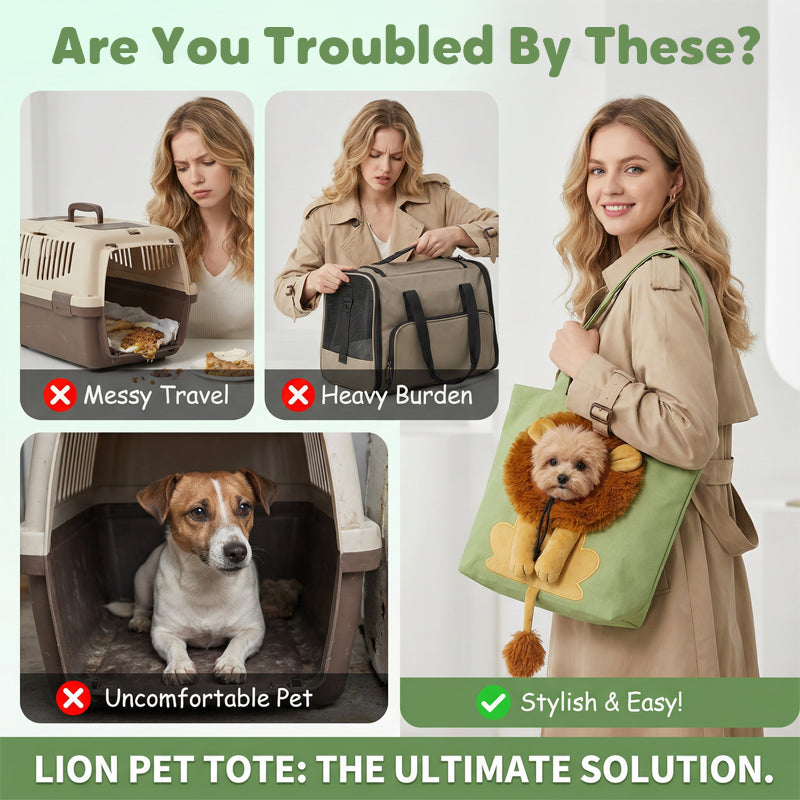 🥳HOT SALE🥳💞10K+ SOLD! Pet Carrier Bag – From £15.99! Head-out portal, lion mane design & durable canvas. Travel in style – grab yours! ✅