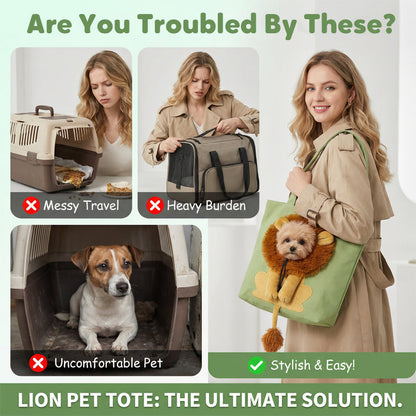 🥳HOT SALE🥳💞10K+ SOLD! Pet Carrier Bag – From £15.99! Head-out portal, lion mane design & durable canvas. Travel in style – grab yours! ✅