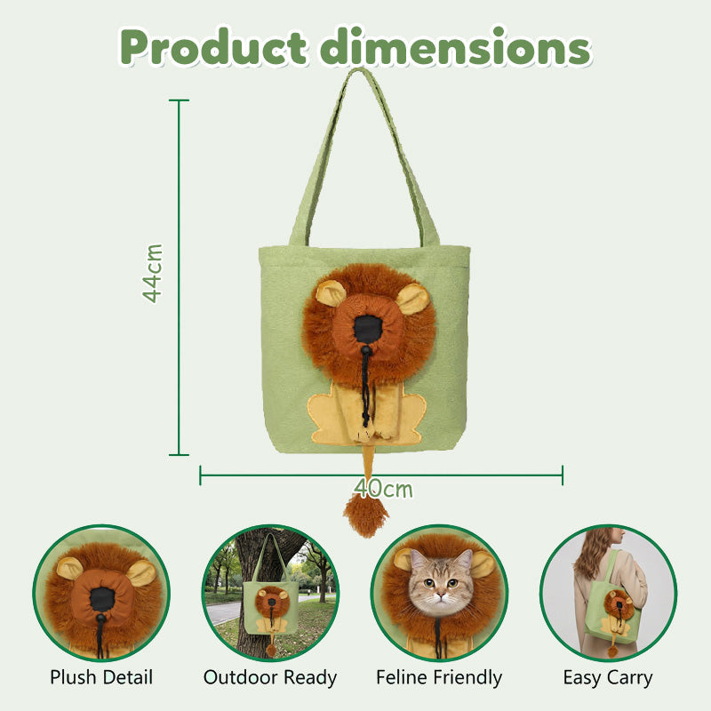 🥳HOT SALE🥳💞10K+ SOLD! Pet Carrier Bag – From £15.99! Head-out portal, lion mane design & durable canvas. Travel in style – grab yours! ✅