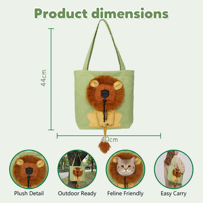 🥳HOT SALE🥳💞10K+ SOLD! Pet Carrier Bag – From £15.99! Head-out portal, lion mane design & durable canvas. Travel in style – grab yours! ✅
