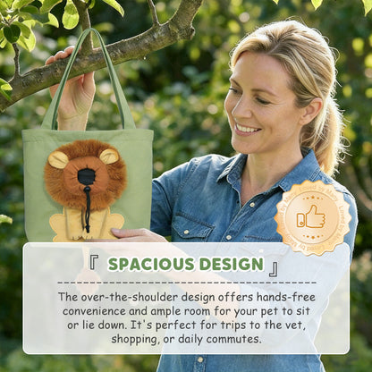 🥳HOT SALE🥳💞10K+ SOLD! Pet Carrier Bag – From £15.99! Head-out portal, lion mane design & durable canvas. Travel in style – grab yours! ✅