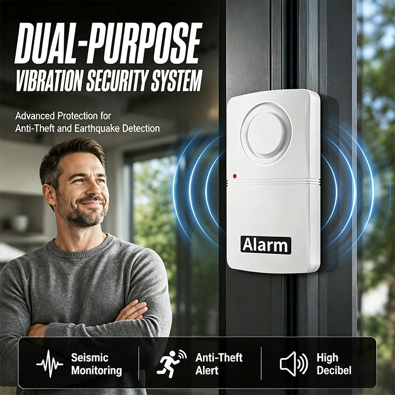 🏠🚨Wireless Door Window Vibration Alarm