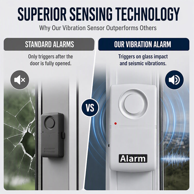 🏠🚨Wireless Door Window Vibration Alarm
