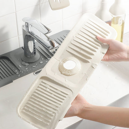 🎄Biggest Christmas Sale 50% OFF Quick-Drying Silicone Faucet Mat