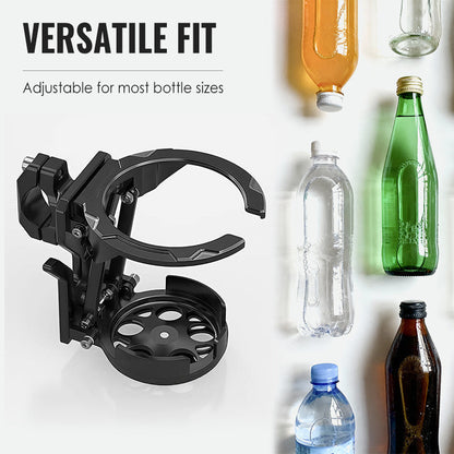 🚲50% OFF NOW! Foldable Cycling Bottle Holder – Handlebar Mount Drink Cup Holder, Space-Saving Foldable Water Bottle Rack for Motorcycle, Bicycle & Scooter