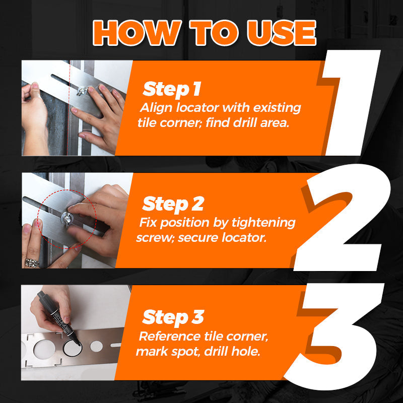 🔥Special Offer 50% OFF Tool Revolution‑Ceramic Tile Hole Locator