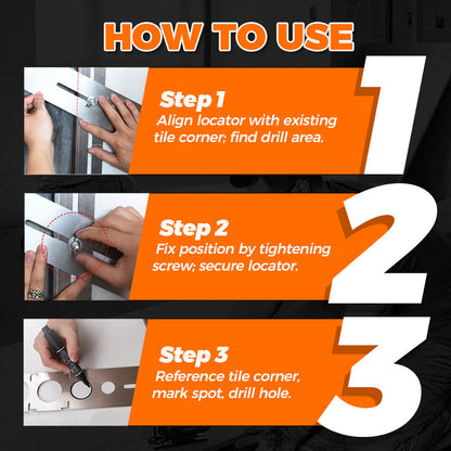 🔥Special Offer 50% OFF Tool Revolution‑Ceramic Tile Hole Locator