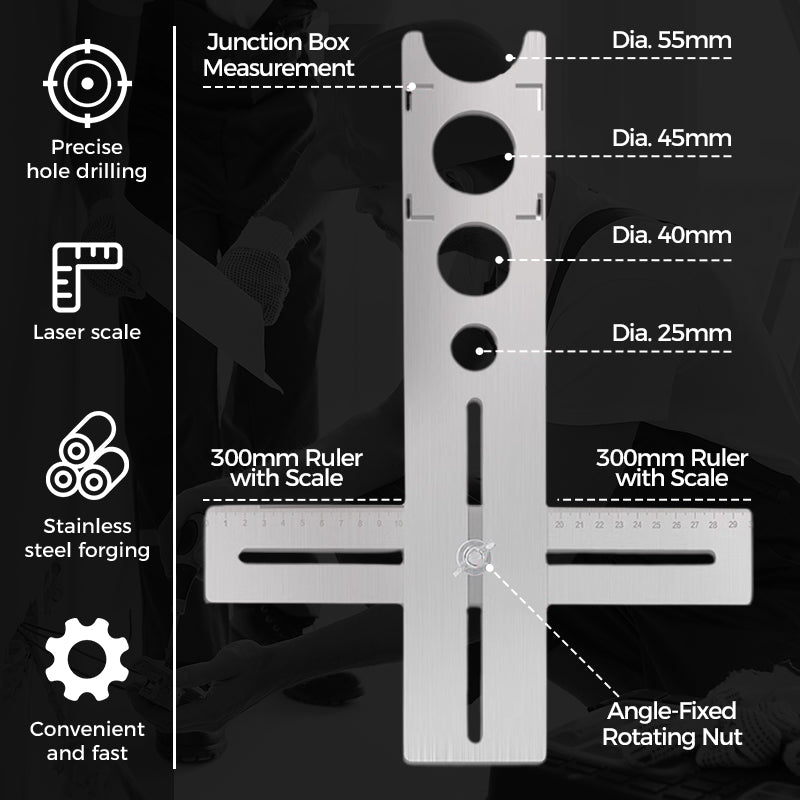 🔥Special Offer 50% OFF Tool Revolution‑Ceramic Tile Hole Locator