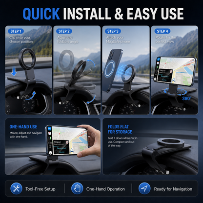 🔥First 50 customers enjoy 50% off 🔥Universal foldable magnetic car phone holder