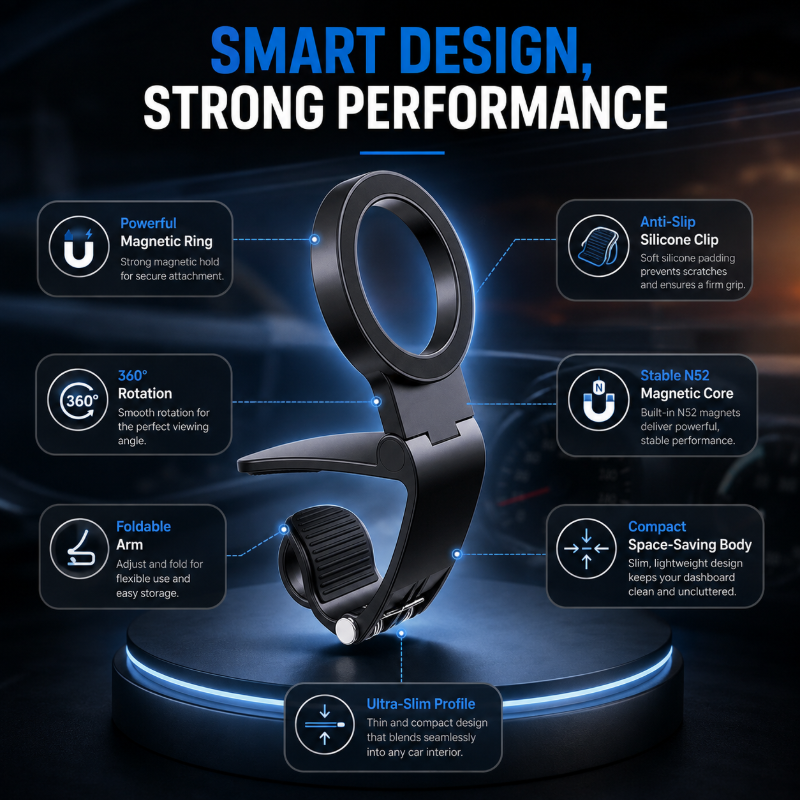 🔥First 50 customers enjoy 50% off 🔥Universal foldable magnetic car phone holder