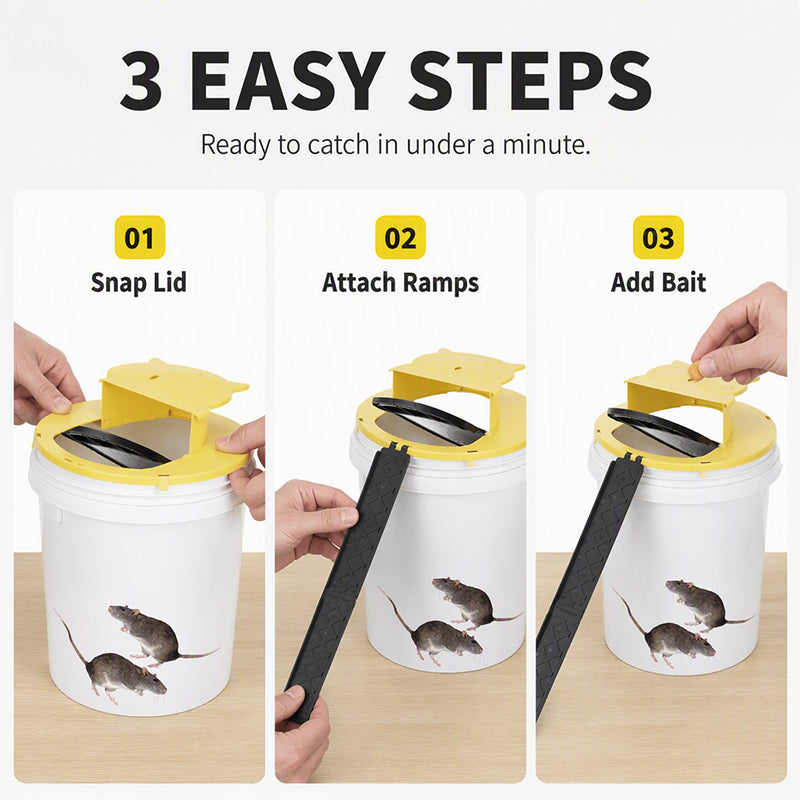 🪤50% OFF Today Only 🐭Auto-Reset Mouse Trap with Flip Lid