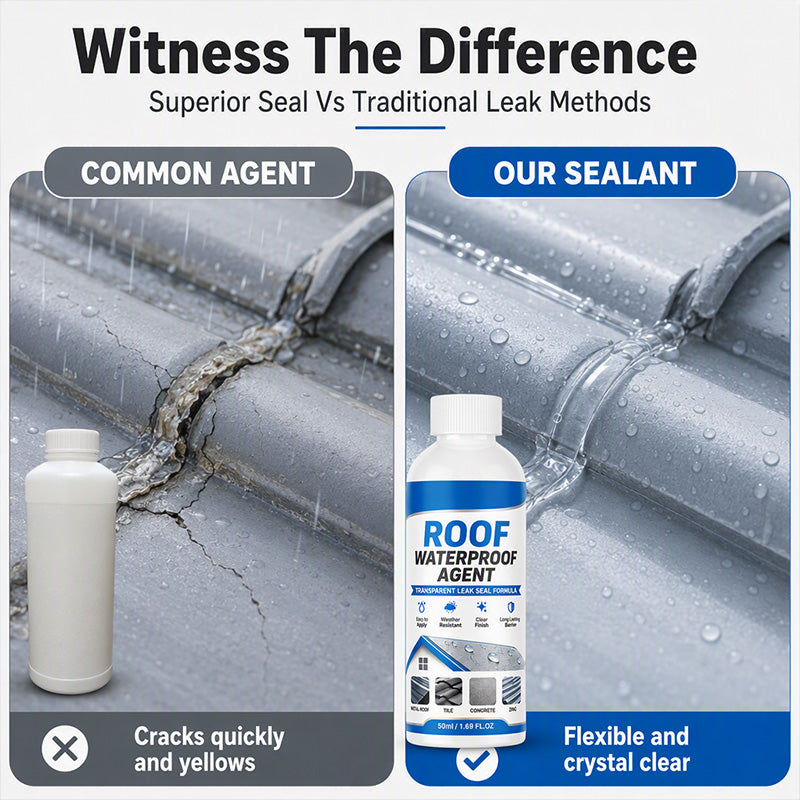 💥BUY 1 GET 1 FREE🔥Transparent Roof Waterproof Sealant with Brush