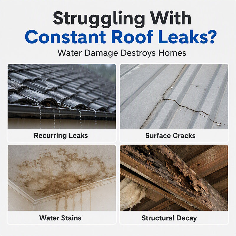 💥BUY 1 GET 1 FREE🔥Transparent Roof Waterproof Sealant with Brush