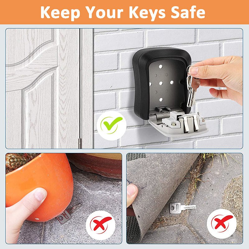 🔐 BUY 3 GET 2 FREE🏠 Wall‑Mounted Key Lock Box – Secure, sturdy & easy access ✨