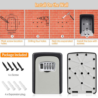 🔐 BUY 3 GET 2 FREE🏠 Wall‑Mounted Key Lock Box – Secure, sturdy & easy access ✨
