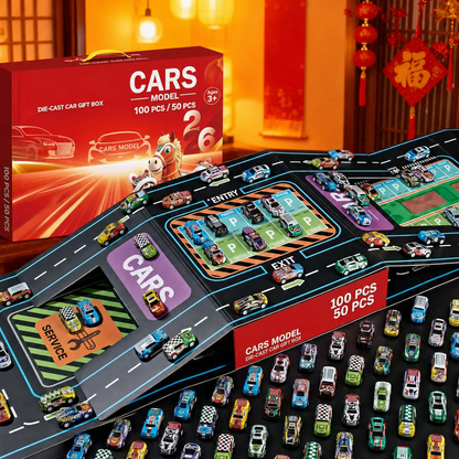 🎄Best Christmas Gift for Kids Foldable Toy Car Garage Set