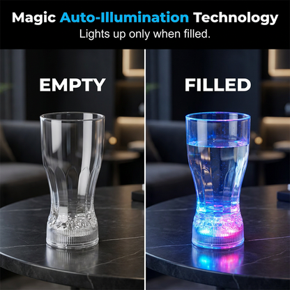 🍻Buy 1 Free 1✨Multicolor Liquid Activated LED Light Up Glowing Wine Glasses Cups