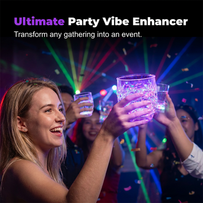 🍻Buy 1 Free 1✨Multicolor Liquid Activated LED Light Up Glowing Wine Glasses Cups