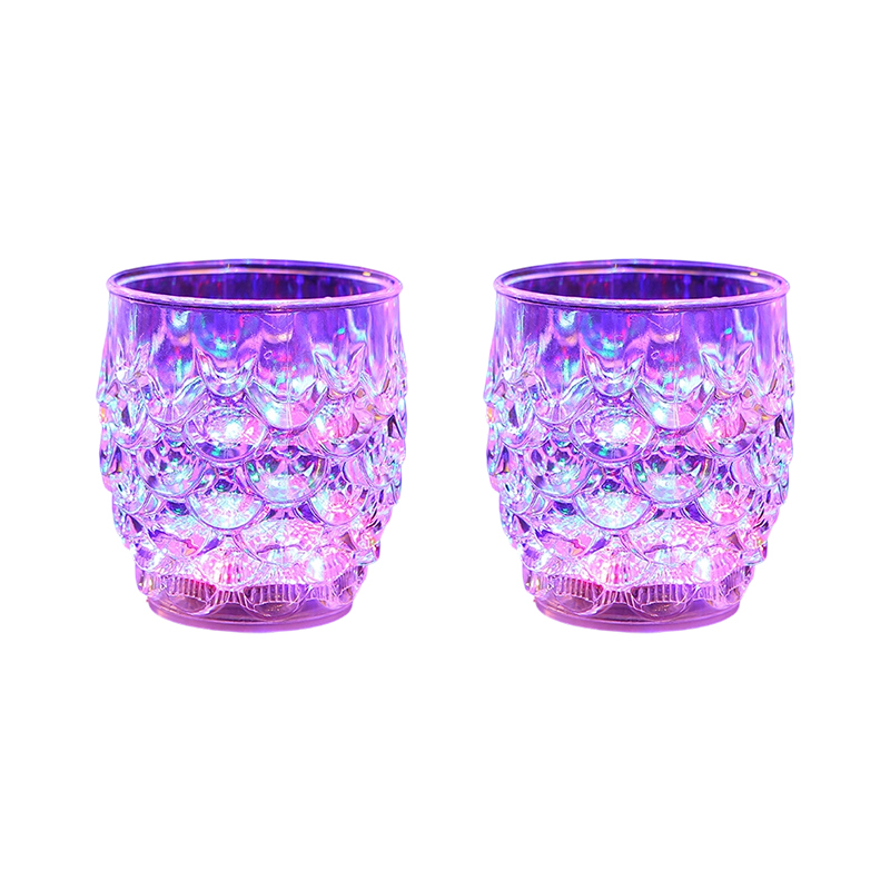 🍻Buy 1 Free 1✨Multicolor Liquid Activated LED Light Up Glowing Wine Glasses Cups