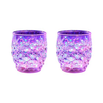 🍻Buy 1 Free 1✨Multicolor Liquid Activated LED Light Up Glowing Wine Glasses Cups