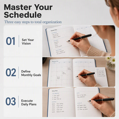 📔 2027 Daily Planner – Minimalist A5 Organizer for Productivity & Planning