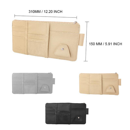 Alles-in-één organizer voor de zonneklep in de auto