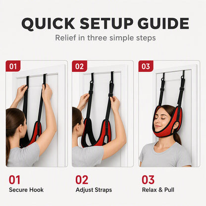 💆🚪Over Door Cervical Traction Device for Neck Pain Relief