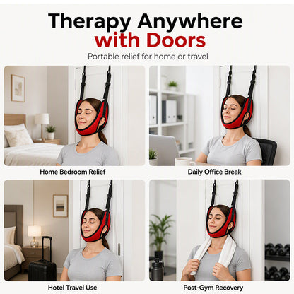 💆🚪Over Door Cervical Traction Device for Neck Pain Relief