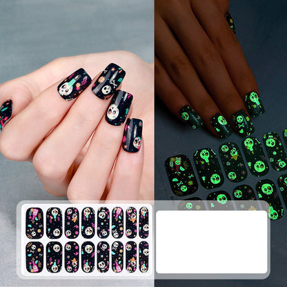 🎃 2026 Halloween Early Deal!🔥Buy 1 Get 1 Free✨Glow Halloween Nail Wraps