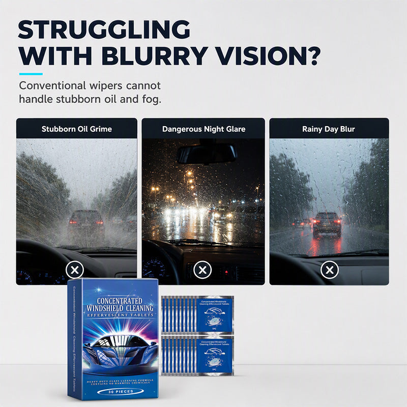 🔥Limited Time 50%OFF🔥Car Windshield Cleaning Effervescent Tablets