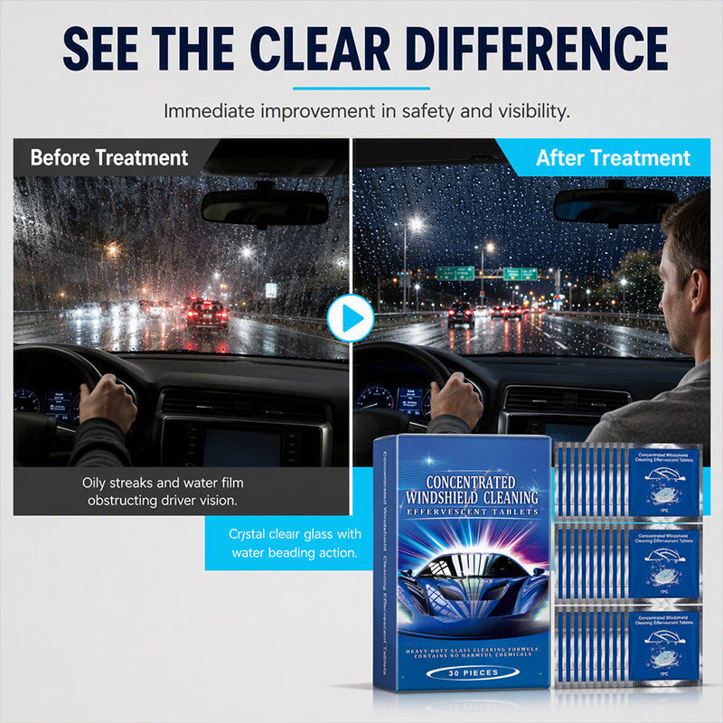 🔥Limited Time 50%OFF🔥Car Windshield Cleaning Effervescent Tablets