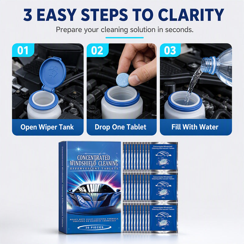 🔥Limited Time 50%OFF🔥Car Windshield Cleaning Effervescent Tablets