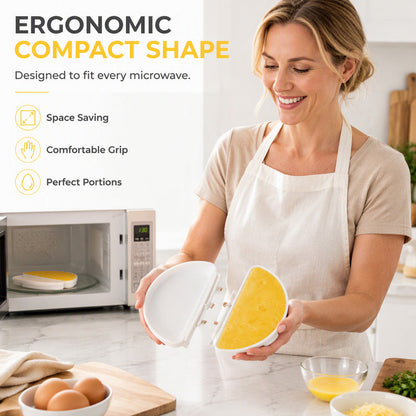 🍳Buy 1 Free 1🍳 2-in-1 Microwave Omelet Cooker Makes Omelets & Egg Cups In Minutes