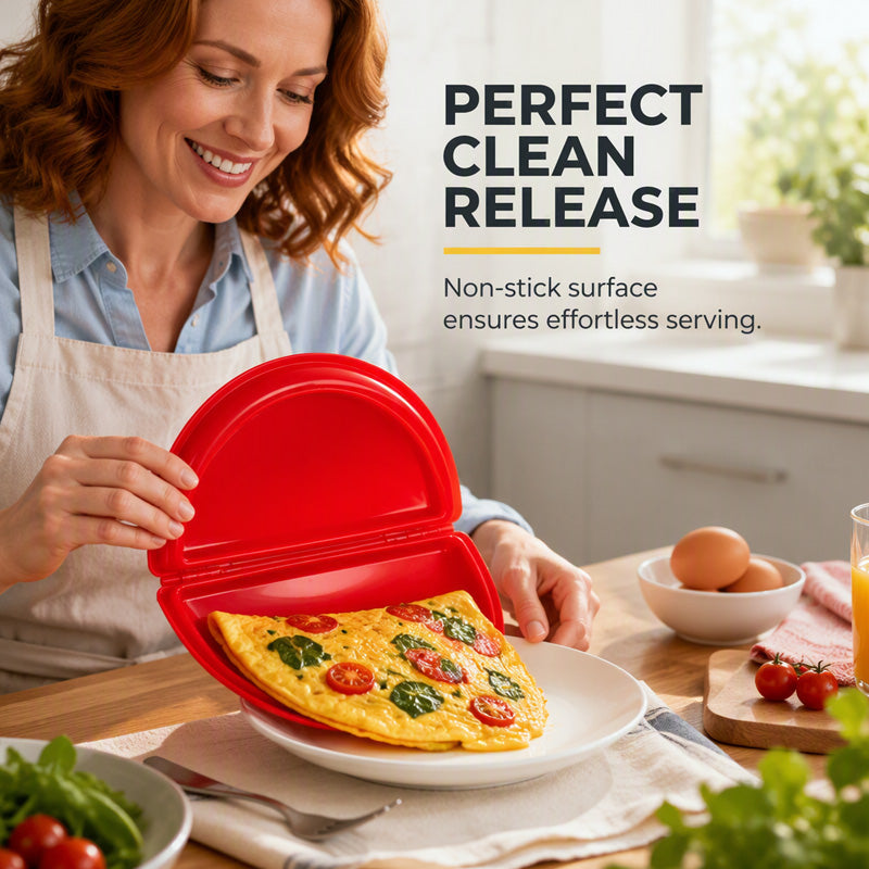 🍳Buy 1 Free 1🍳 2-in-1 Microwave Omelet Cooker Makes Omelets & Egg Cups In Minutes