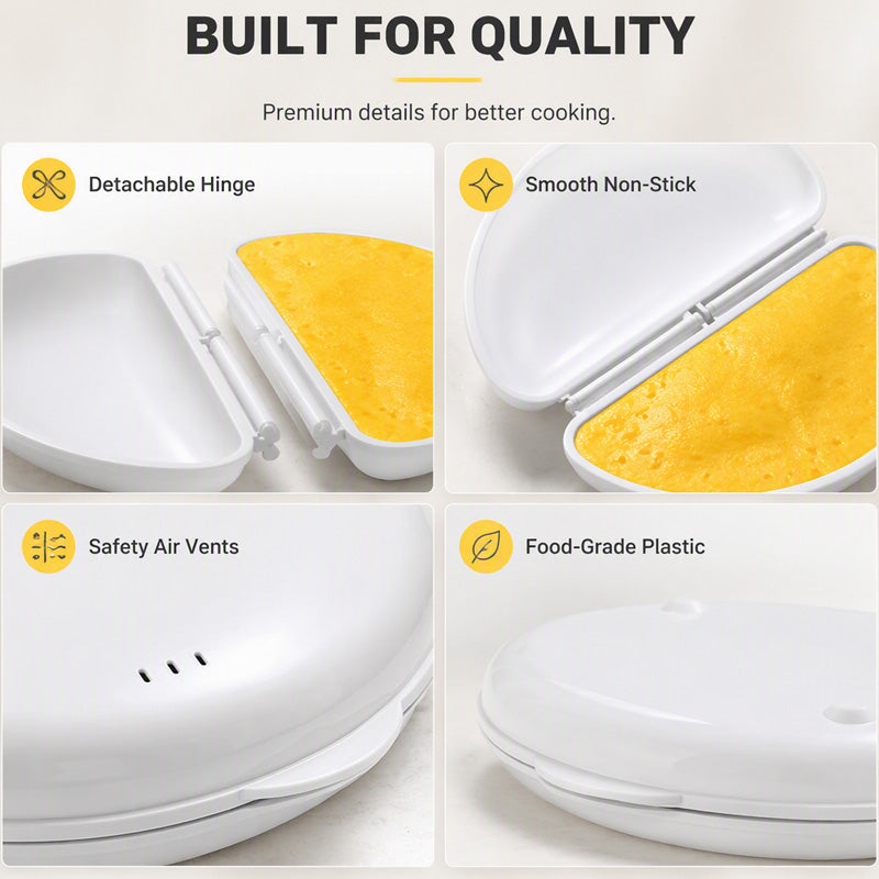 🍳Buy 1 Free 1🍳 2-in-1 Microwave Omelet Cooker Makes Omelets & Egg Cups In Minutes
