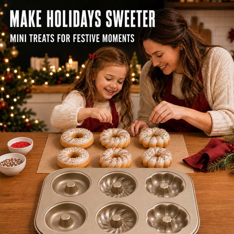 🍰🧁Multi-Cavity Non-Stick Mini Bundt Cake Pan