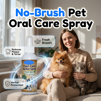 🐾50% OFF NOW! 🔥Buy 1 Get 1 Free✨Gentle Pet Dental Cleaning Spray‑ Vet‑Formulated Tartar Remover Spray for Dogs & Cats, Safe Oral Care Solution to Eliminate Bad Breath & Reduce Plaque