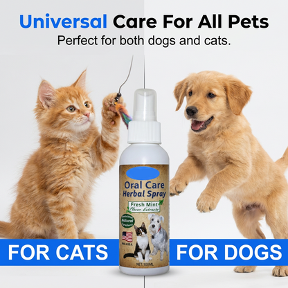 🐾50% OFF NOW! 🔥Buy 1 Get 1 Free✨Gentle Pet Dental Cleaning Spray‑ Vet‑Formulated Tartar Remover Spray for Dogs & Cats, Safe Oral Care Solution to Eliminate Bad Breath & Reduce Plaque