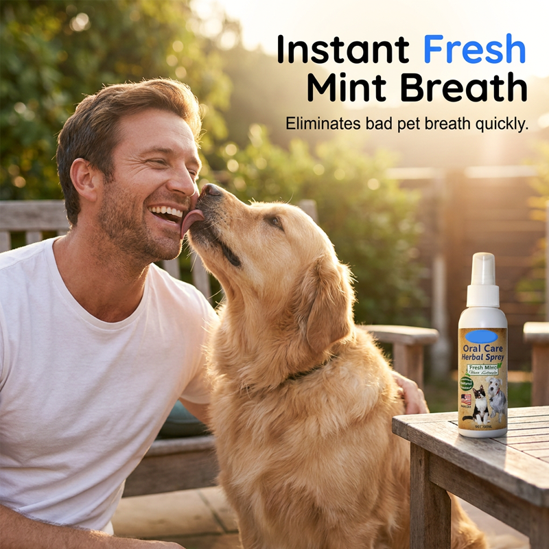 🐾50% OFF NOW! 🔥Buy 1 Get 1 Free✨Gentle Pet Dental Cleaning Spray‑ Vet‑Formulated Tartar Remover Spray for Dogs & Cats, Safe Oral Care Solution to Eliminate Bad Breath & Reduce Plaque