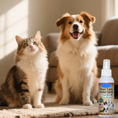🐾50% OFF NOW! 🔥Buy 1 Get 1 Free✨Gentle Pet Dental Cleaning Spray‑ Vet‑Formulated Tartar Remover Spray for Dogs & Cats, Safe Oral Care Solution to Eliminate Bad Breath & Reduce Plaque