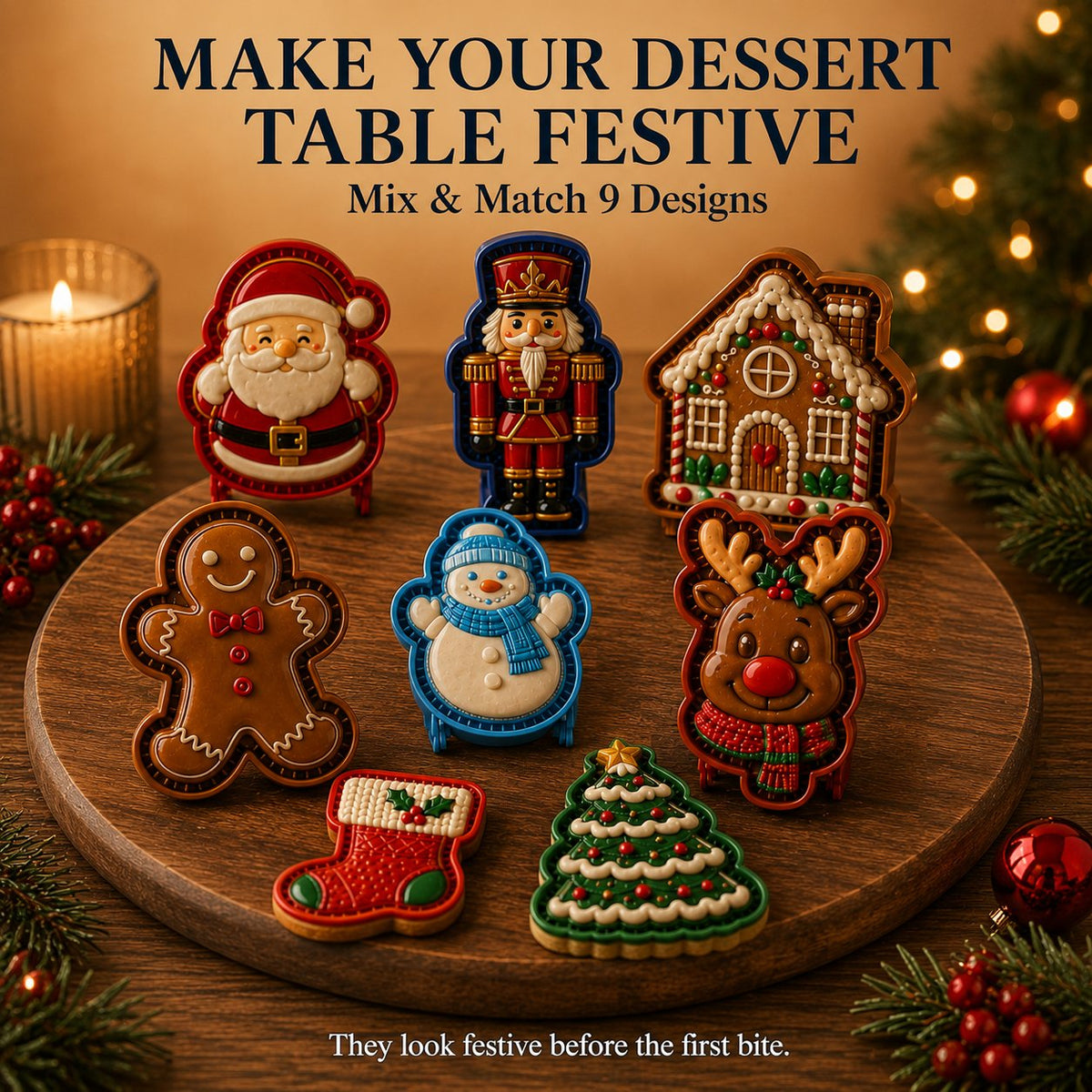 🎅Christmas Sale 49% OFF🍪98-Design Christmas Mini Pie Mold