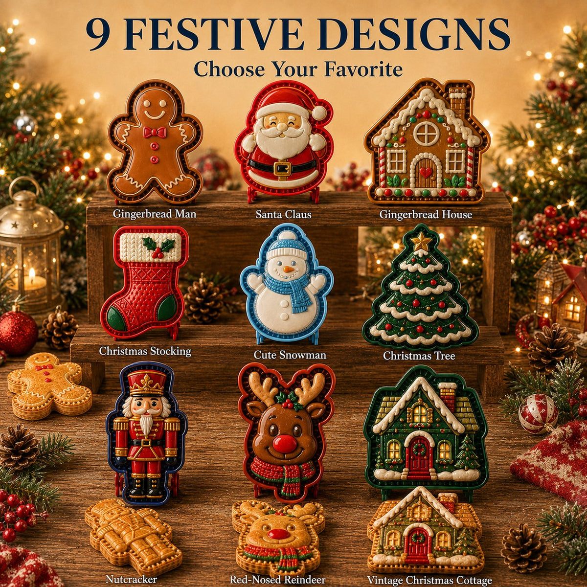 🎅Christmas Sale 49% OFF🍪98-Design Christmas Mini Pie Mold