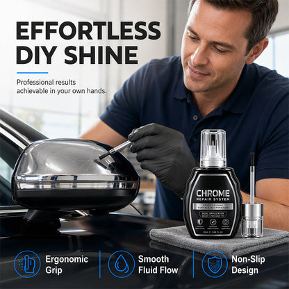 🥳HEISSER SALE 2026🥳💞50.000+ VERKAUFT! ✨🚗 Chrom-Restaurierungs-Set – Entfernt Oxidation & bringt metallischen Hochglanz | Premium Qualität
