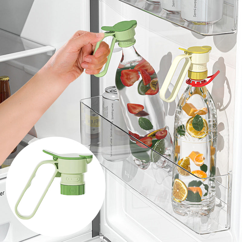🔥Buy 1 Get 1 Free✨🍶50% OFF NOW! Multipurpose Bottle Pour Spout with Handle‑Reusable Flip Cap Bottle Dispenser, Leak-Proof Pouring Nozzle for Beverage, Juice & Homemade Drinks