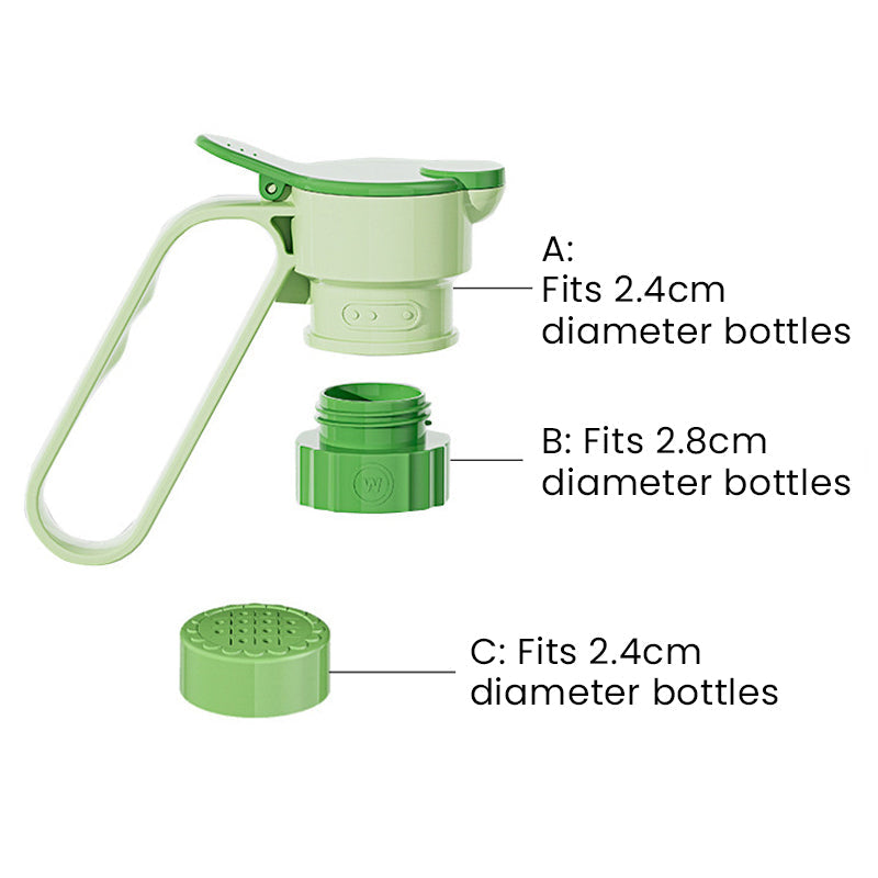 🔥Buy 1 Get 1 Free✨🍶50% OFF NOW! Multipurpose Bottle Pour Spout with Handle‑Reusable Flip Cap Bottle Dispenser, Leak-Proof Pouring Nozzle for Beverage, Juice & Homemade Drinks