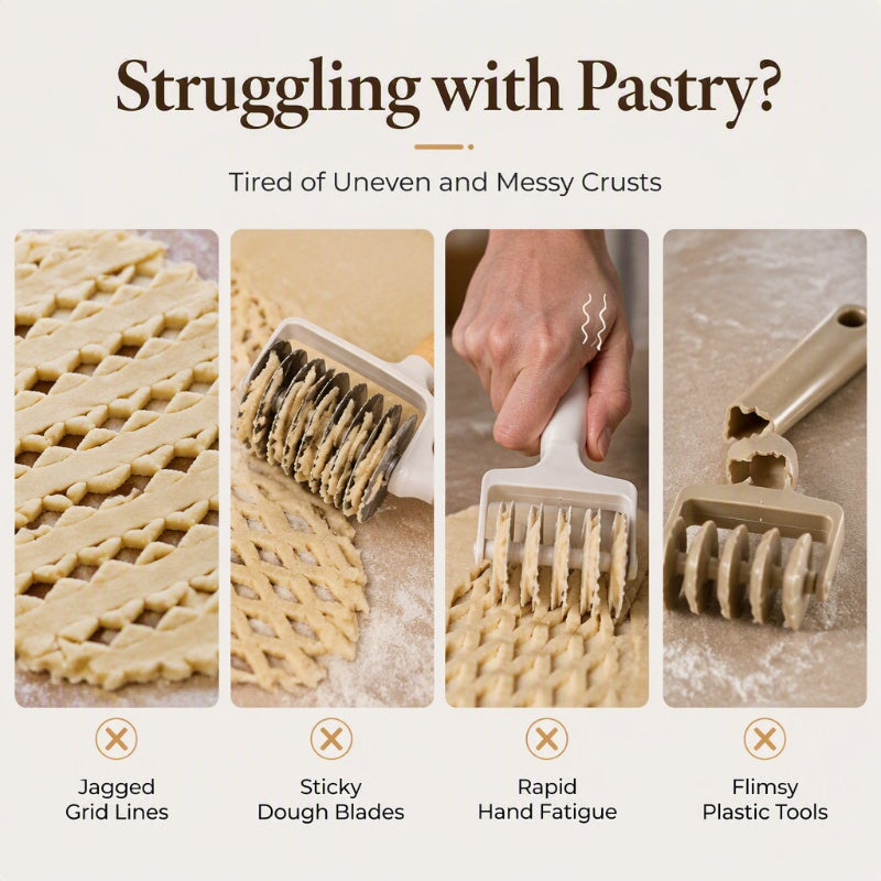 🥧 Lattice Pie Crust Cutter – Perfect Pie Crusts Made Easy