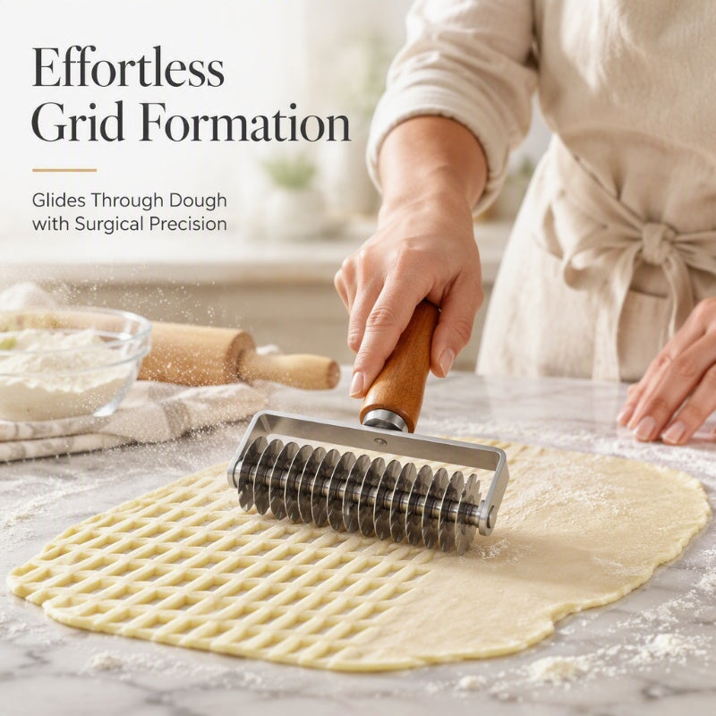 🥧 Lattice Pie Crust Cutter – Perfect Pie Crusts Made Easy