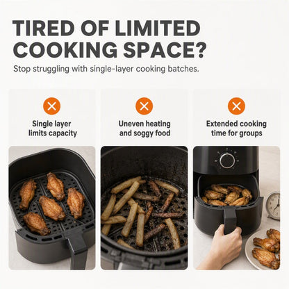 Stackable Stainless Steel Air Fryer Rack