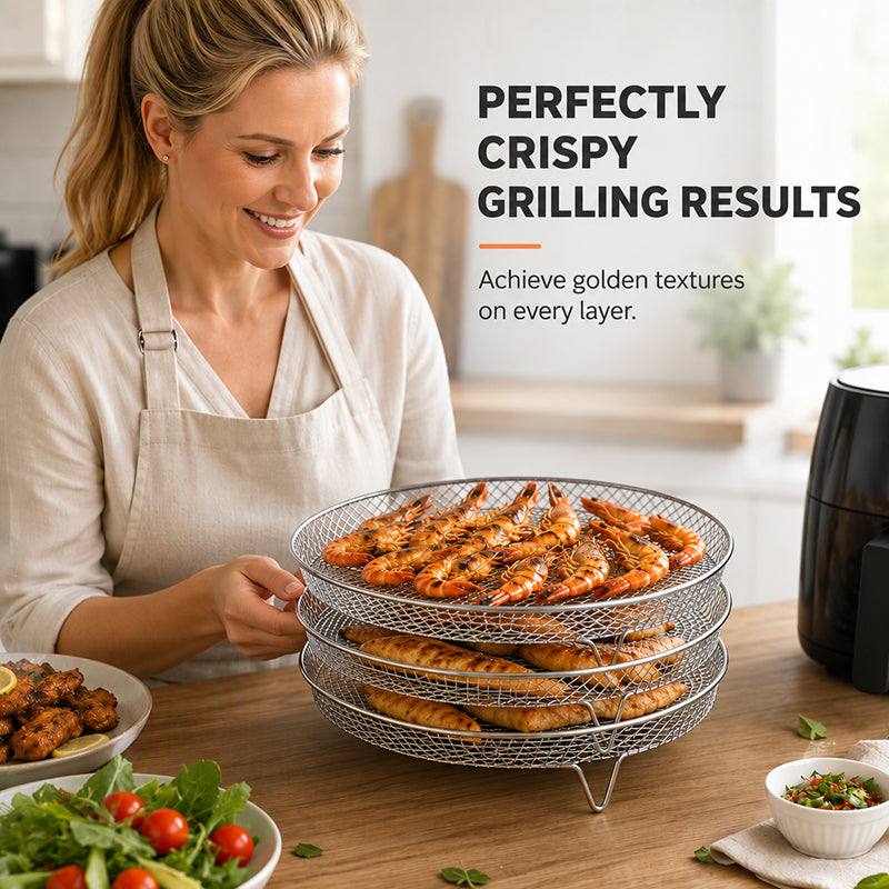 Stackable Stainless Steel Air Fryer Rack