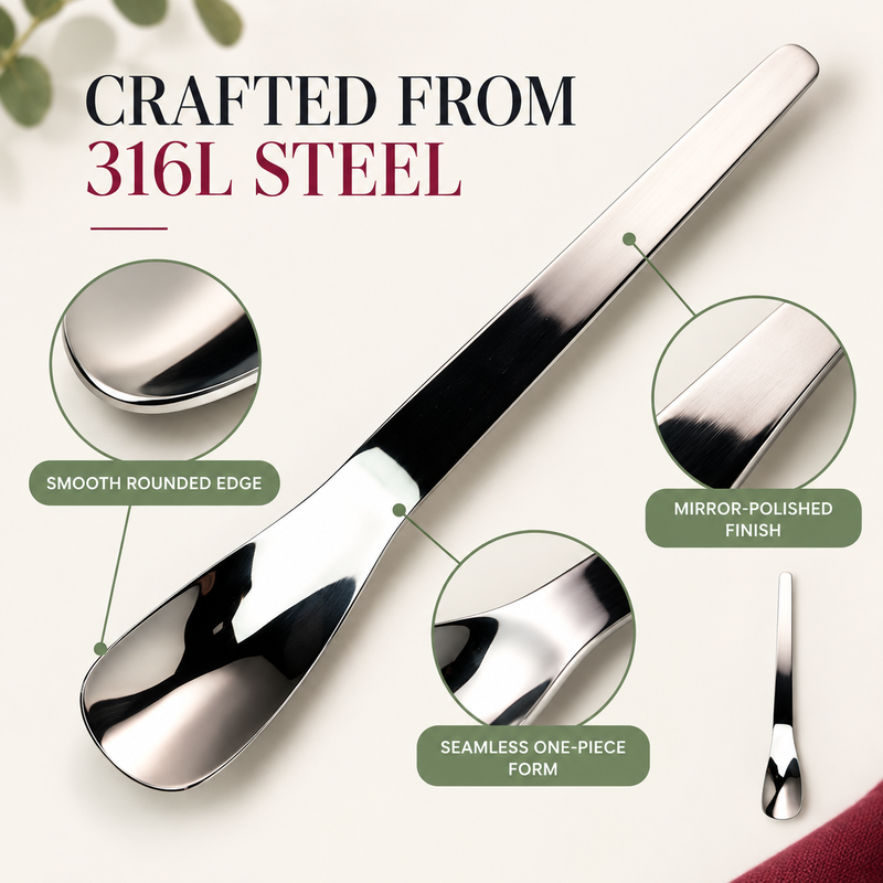 ✨Buy 1 Free 1🥄Stainless Steel Dessert Spoon Long-Handle 316L Stainless Steel Dessert Spoon